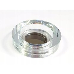 OPRAWA HALOGENOWA GRUBA SZKLANA LED OKRĄGŁA BIAŁA