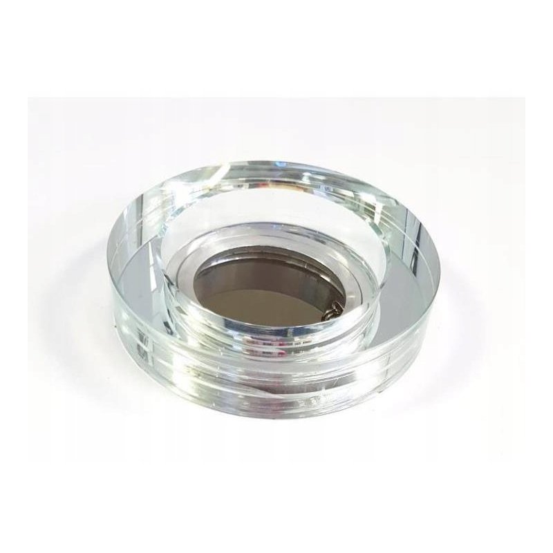 OPRAWA HALOGENOWA GRUBA SZKLANA LED OKRĄGŁA BIAŁA