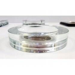 OPRAWA HALOGENOWA GRUBA SZKLANA LED OKRĄGŁA BIAŁA