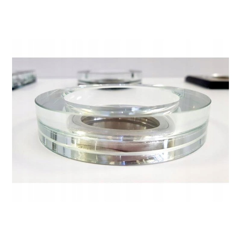 OPRAWA HALOGENOWA GRUBA SZKLANA LED OKRĄGŁA BIAŁA