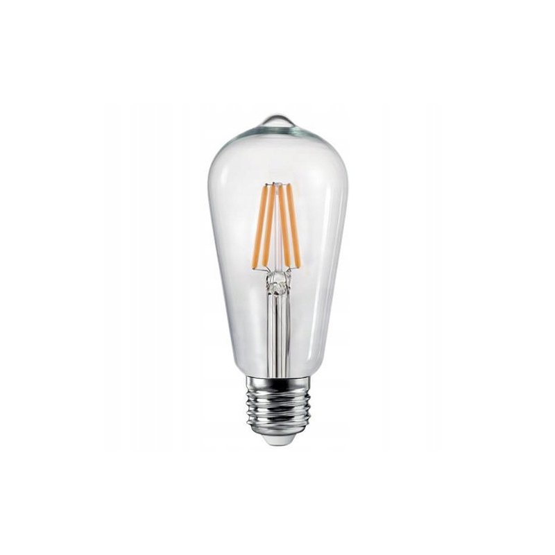 Żarówka Led Filament E27 St64 6w Retro Ciepła 5904261934508 Ledone