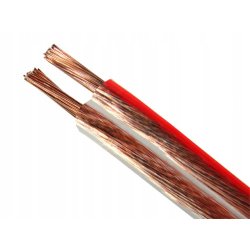 Kabel Przewód głośnikowy Audio LED 2x0,35mm CCA 2m