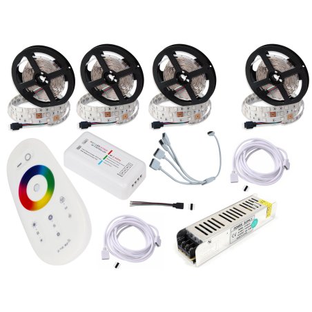 ZESTAW TAŚMA LED 20m RGB +...