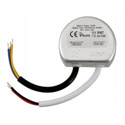 Zasilacz do puszki fi60 do taśm LED 12V 60W 5A dopuszkowy IP67 hermetyk