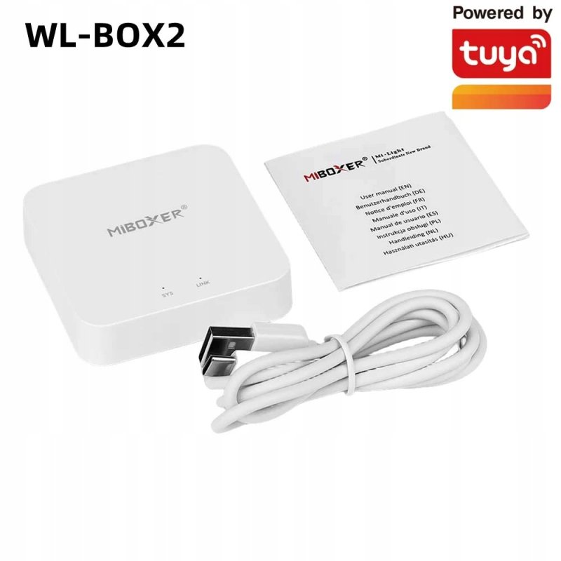 MOST Miboxer WL-BOX2 Router WiFi 2.4G Tuya ANDROID iOS do LED Mi-Light