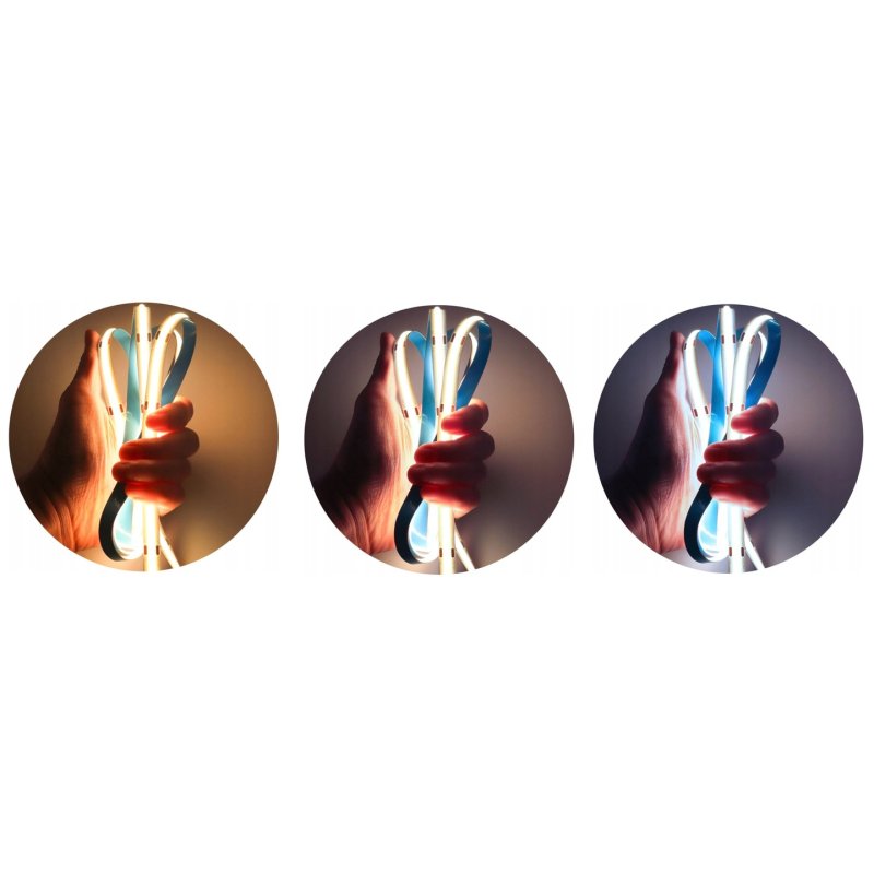 TAŚMA LED COB 24V 14,4w/m IP67 NEON linia CCT termococon wodoodporna 5MB