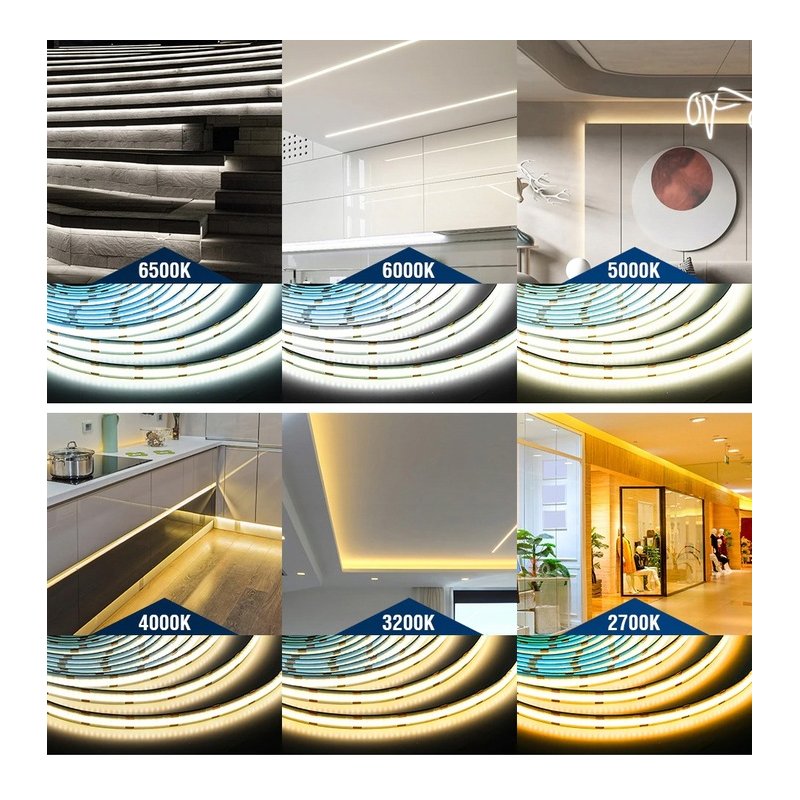 TAŚMA LED COB 24V 14,4w/m IP67 NEON linia CCT termococon wodoodporna 5MB