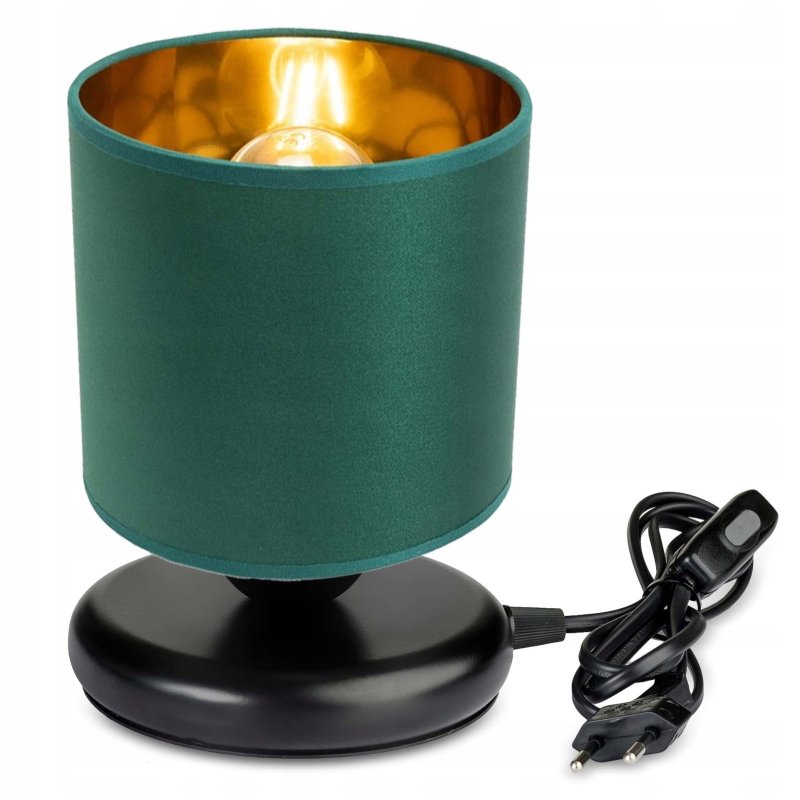 Lampka nocna Lampa stołowa loft na led E27 Abażur