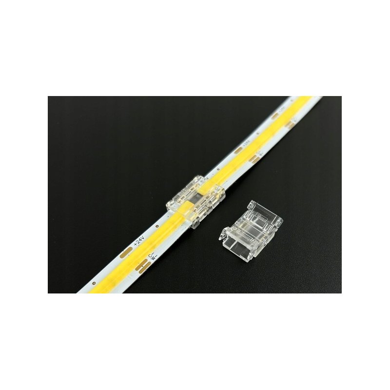 2x Złączka LED MONO CCT COB DIGITAL taśm cyfrowych 3PIN 10mm łącznik prosty